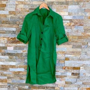 Zara Linen Shirt Dress